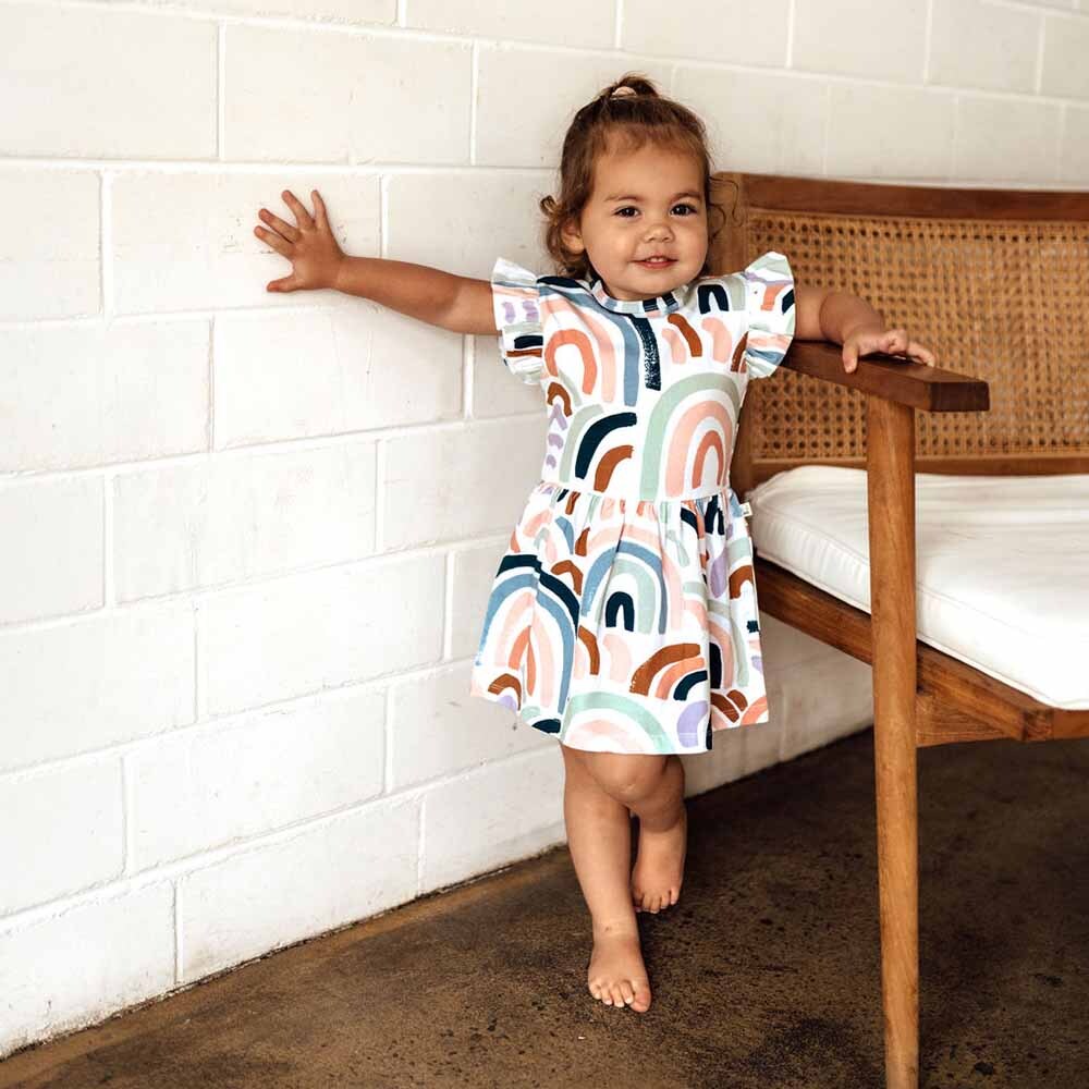 Snuggle Hunny Kids - Rainbow - Organic Dress