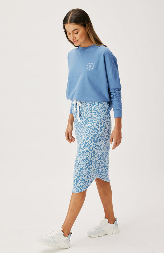 Cartel & Willow Coco Skirt - Steel Leopard