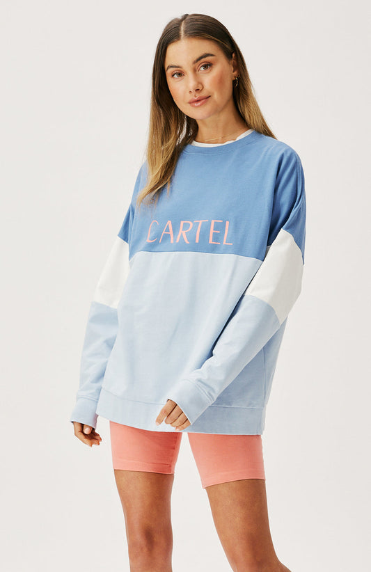 Cartel & Willow - Peta Sweater - Ice Blue/Steel