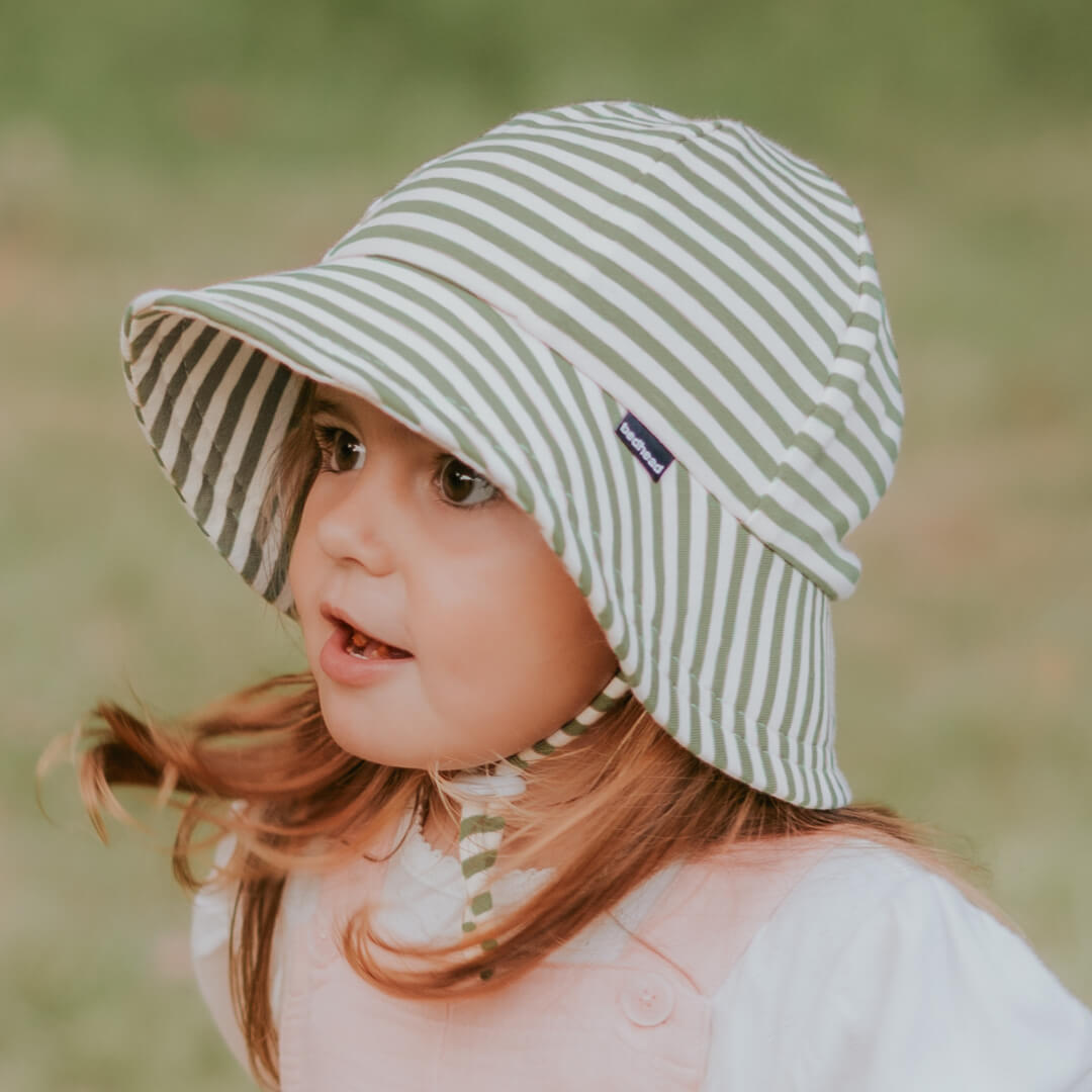 Bedhead Hats - Toddler Bucket Hat - Khaki Stripe