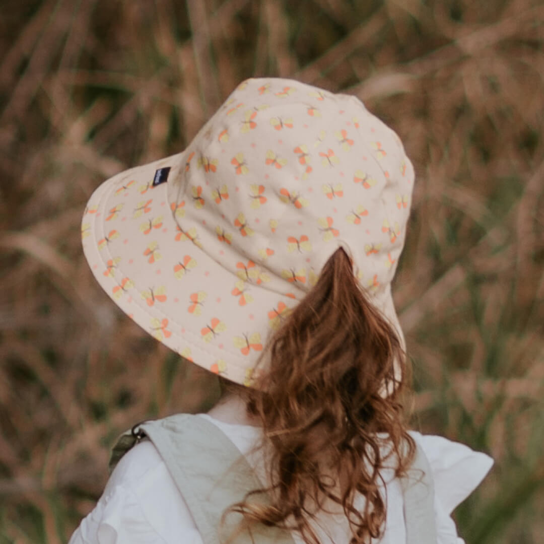 Bedhead Hats - Ponytail Bucket Sun Hat - Butterfly
