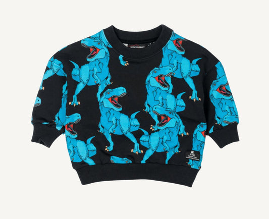 Rock Your Baby - Blue Rex Baby Sweatshirt