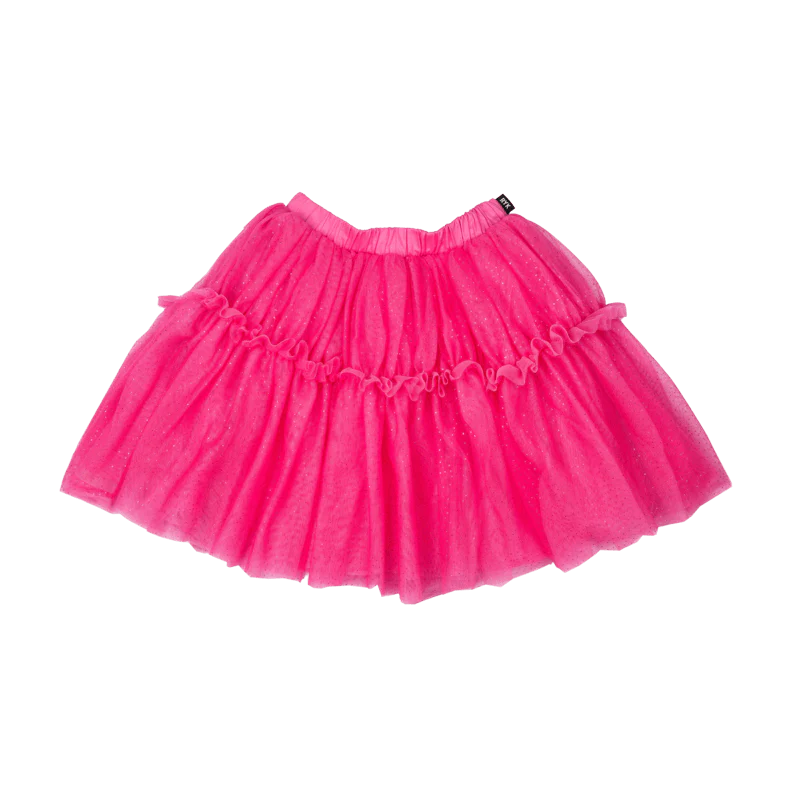 Rock Your Baby - Hot Pink Glitter Tulle Skirt