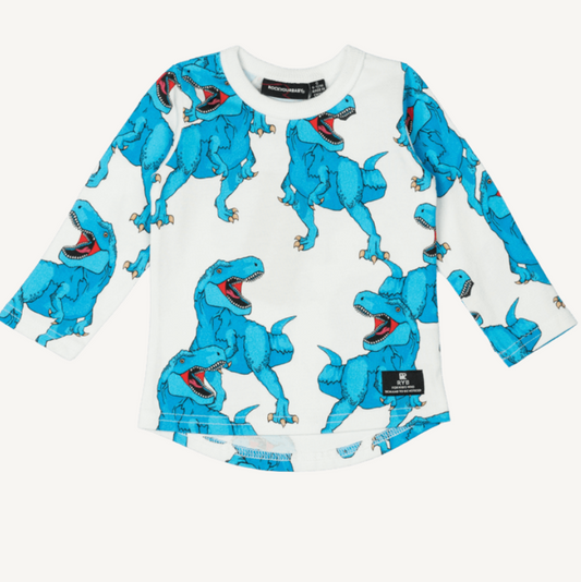 Rock Your Baby - Blue Rex Roar - Baby T-Shirt