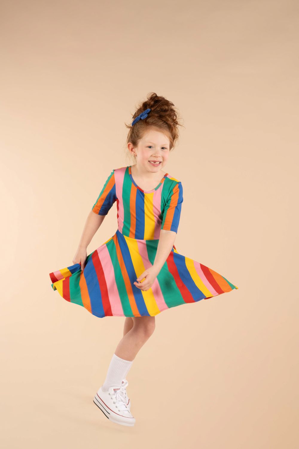 Rock Your Baby - Rainbow Stripe Mabel Dress