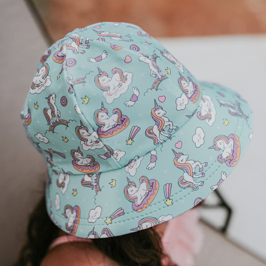 Bedhead Hats - Ponytail Swim Bucket Beach Hat - Unicorn