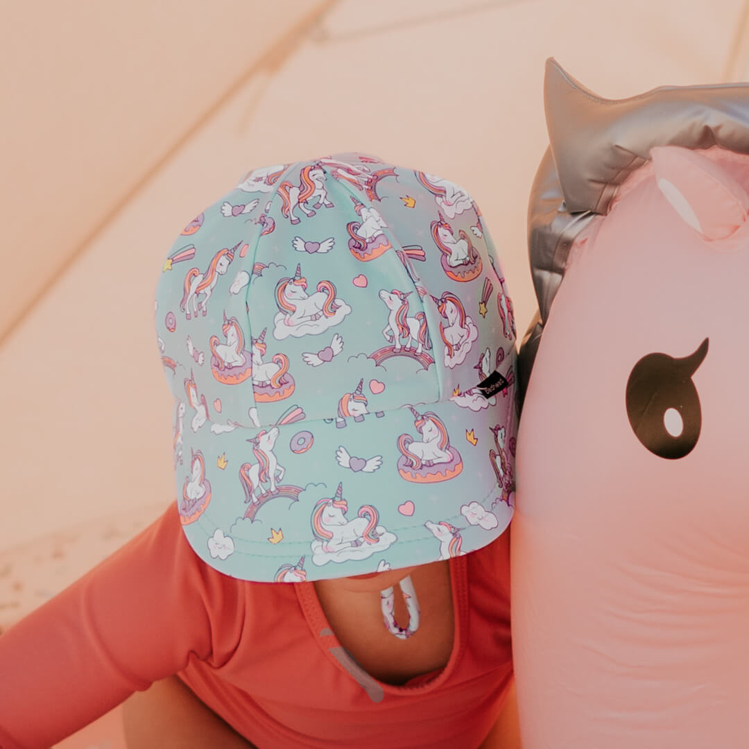Bedhead Hats - Kids Swim Legionnaire Hat - Unicorn