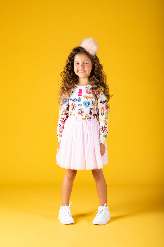 Rock Your Baby - Candyland Circus Dress - Long Sleeve