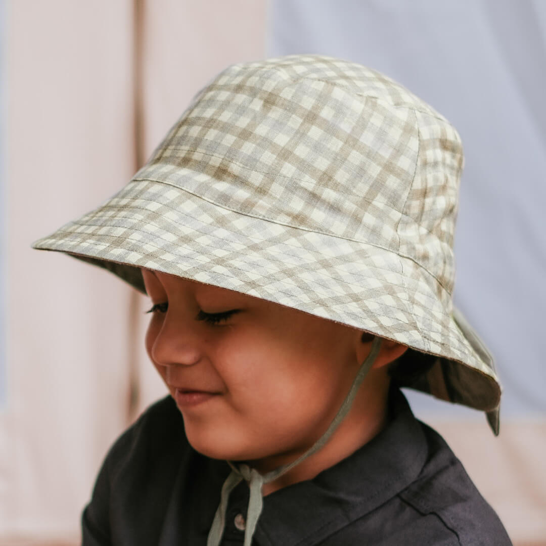 Bedhead Hats - 'Explorer' Kids Classic Bucket Hat - Noah / Moss