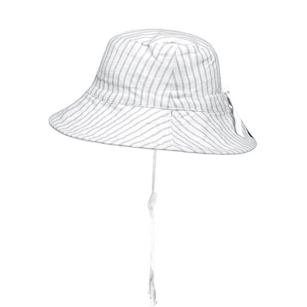 Bedhead Hats - 'Explorer' Kids Classic Bucket Hat - Finley / Blanc