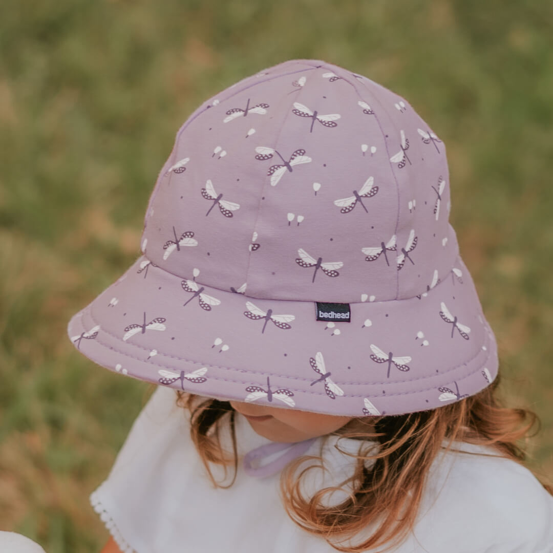 Bedhead - Toddler Bucket Girls Sun Hat - Dragonfly