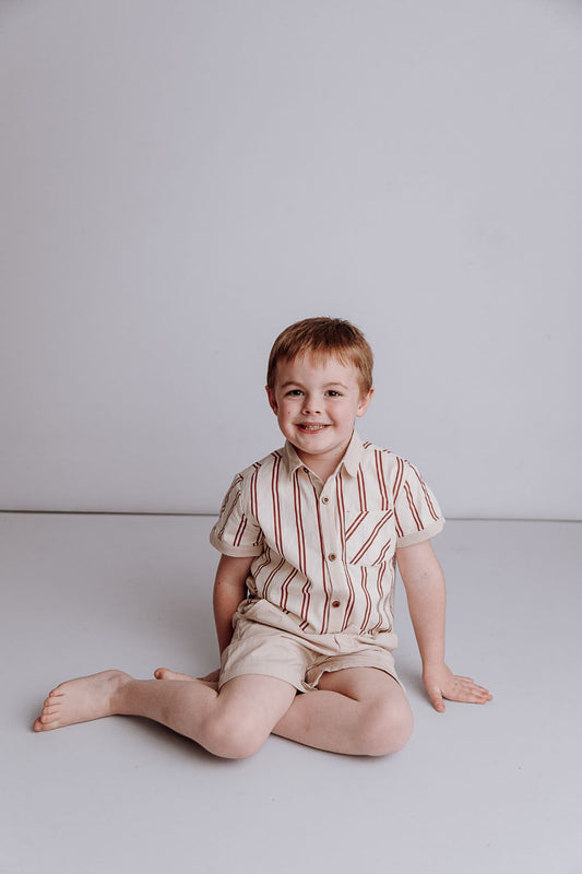 Bencer & Hazelnut - Candy Cane - Collared Shirt