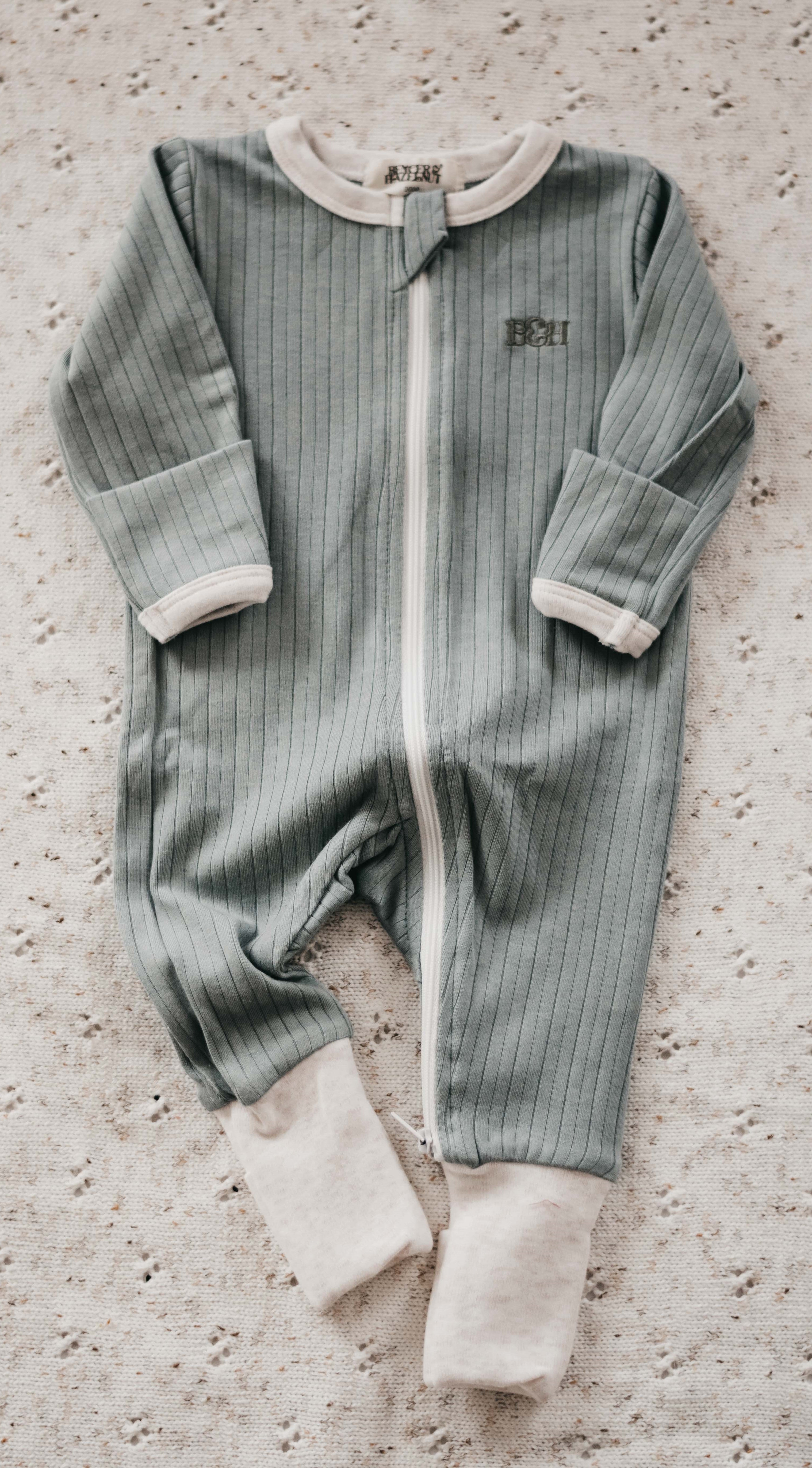 Bencer & Hazelnut - Ribbed Zipsuit - Seasalt – Liberty Co AU