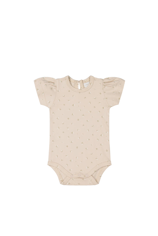 Jamie Kay - Organic Cotton Cap Sleeve Bodysuit - Elenore Pink Tint