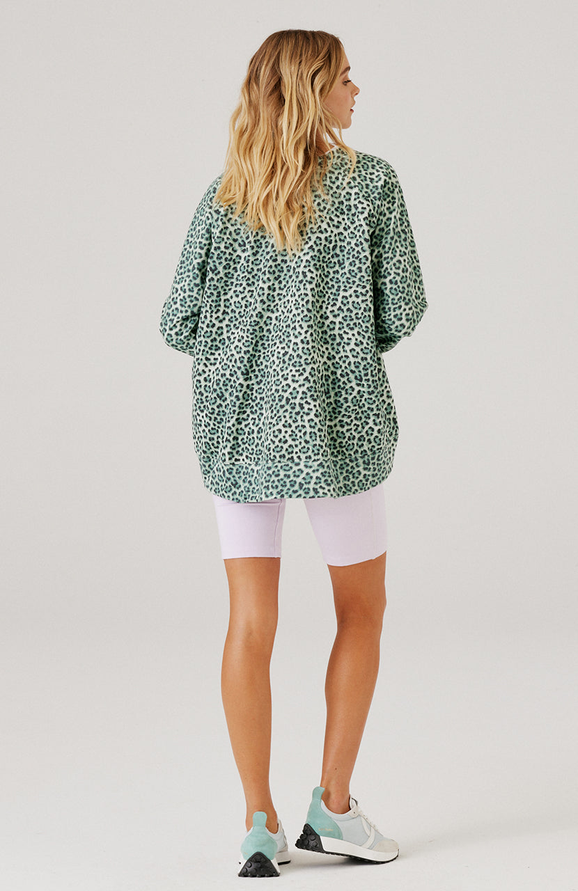 Cartel & Willow - Gigi Sweater - Leopard Sage