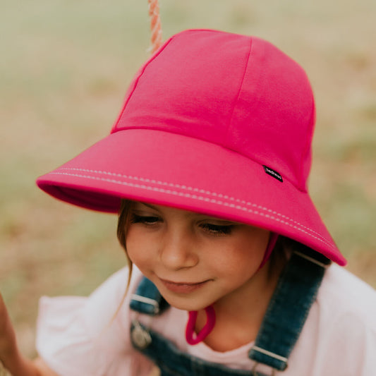 Bedhead Hats - Ponytail Bucket Sun Hat - Bright Pink