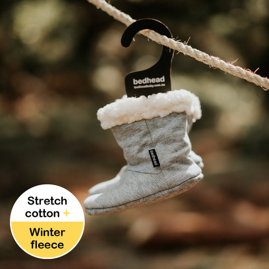 Beadhead - Fleece Bootie - Grey Marle