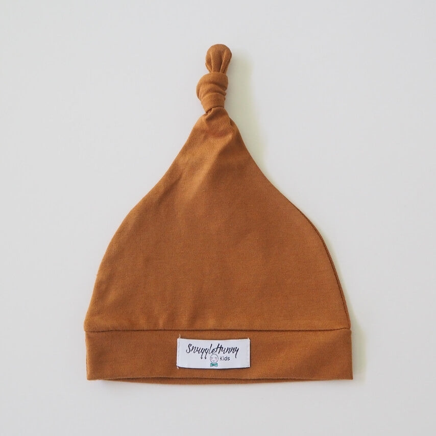 Bronze Knotted Baby Beanie
