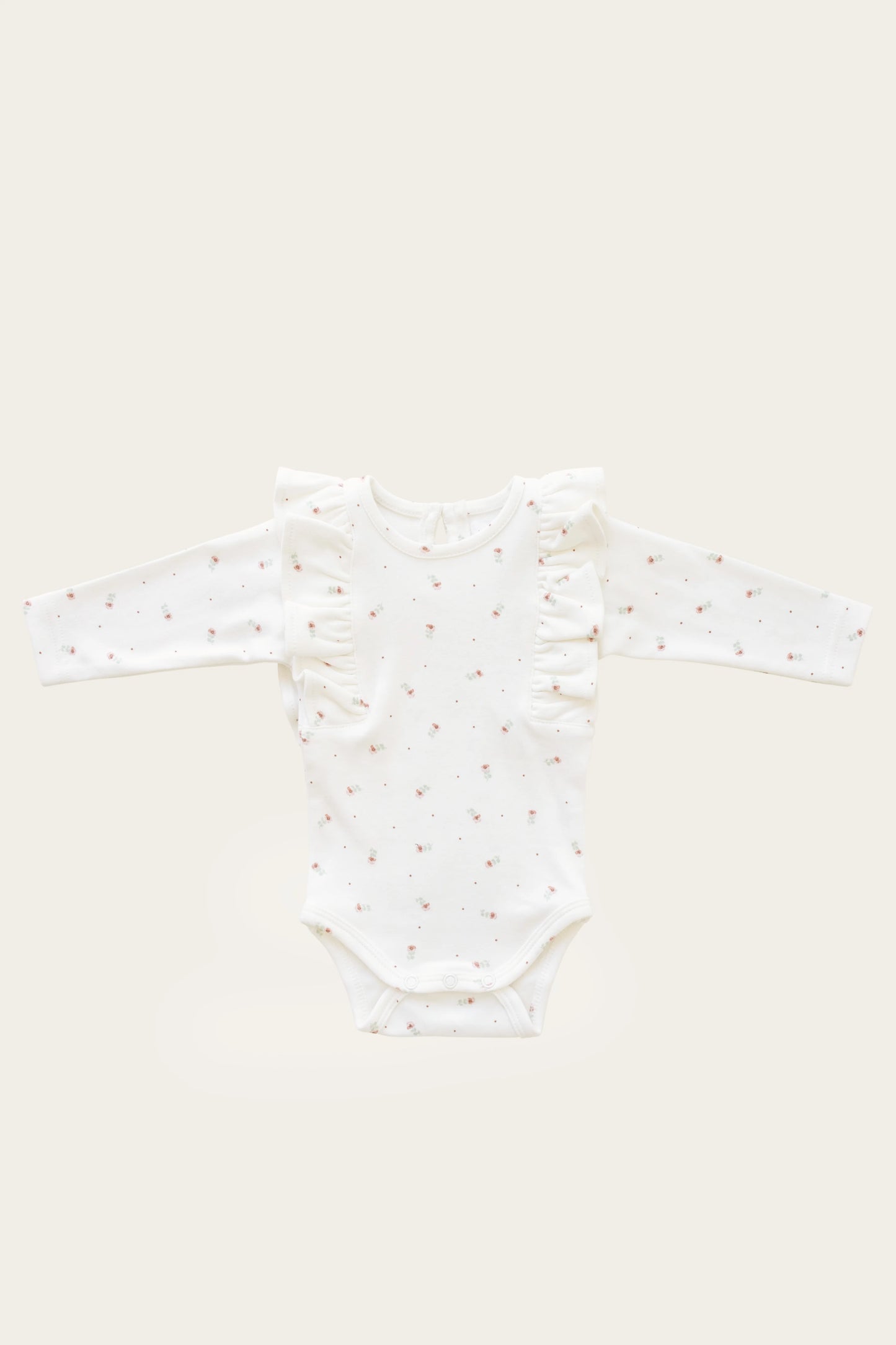 Jamie Kay - Organic Cotton Frill Bodysuit - Buttercup Floral