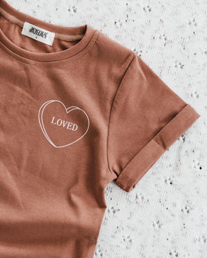 Bencer & Hazelnut - Candy Loved Bodysuit/Tee - Rust
