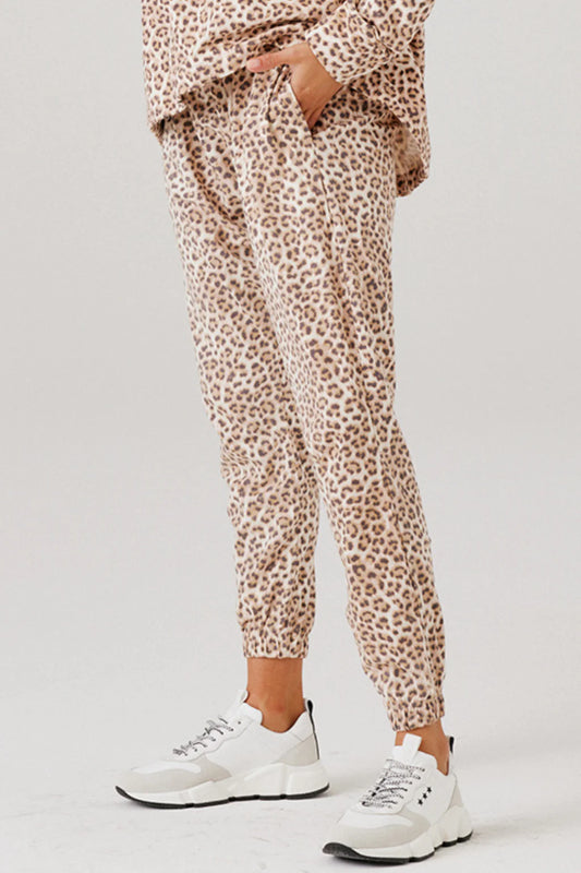 Cartel & Willow - Comeback Pants - Mocha Leopard