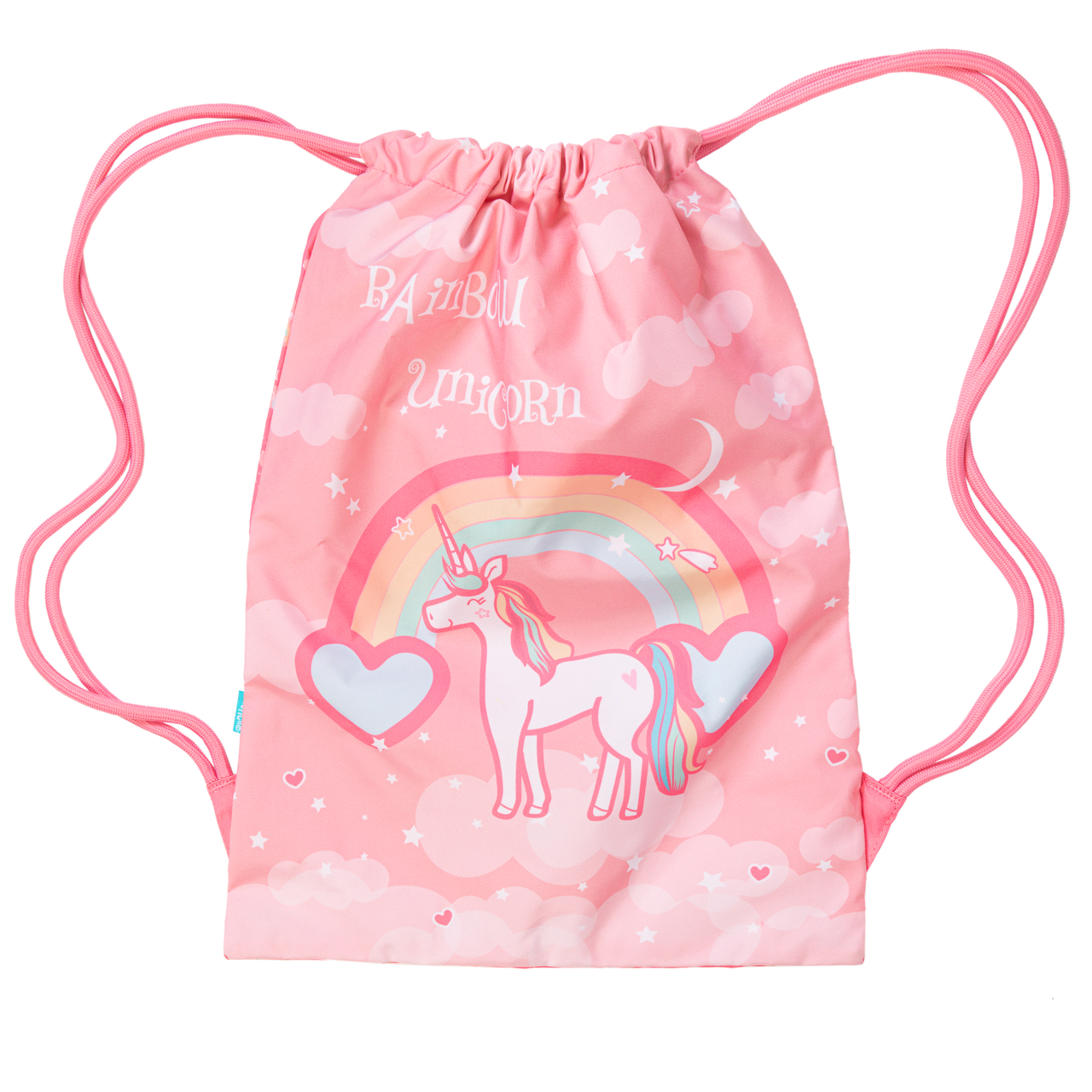 Big Drawstring Bag - Rainbow Unicorn