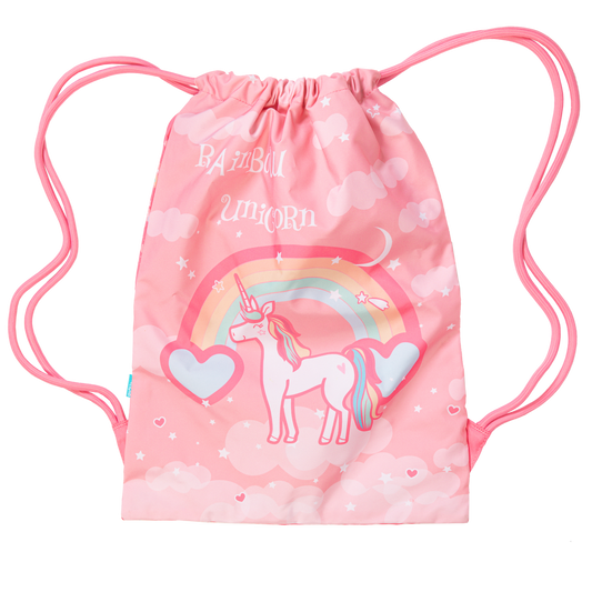 Big Drawstring Bag - Rainbow Unicorn