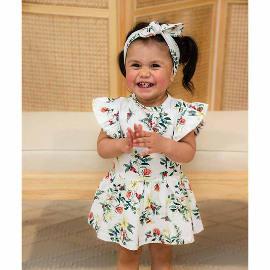 Snuggle Hunny Kids - Festive Berry- Organic Dress