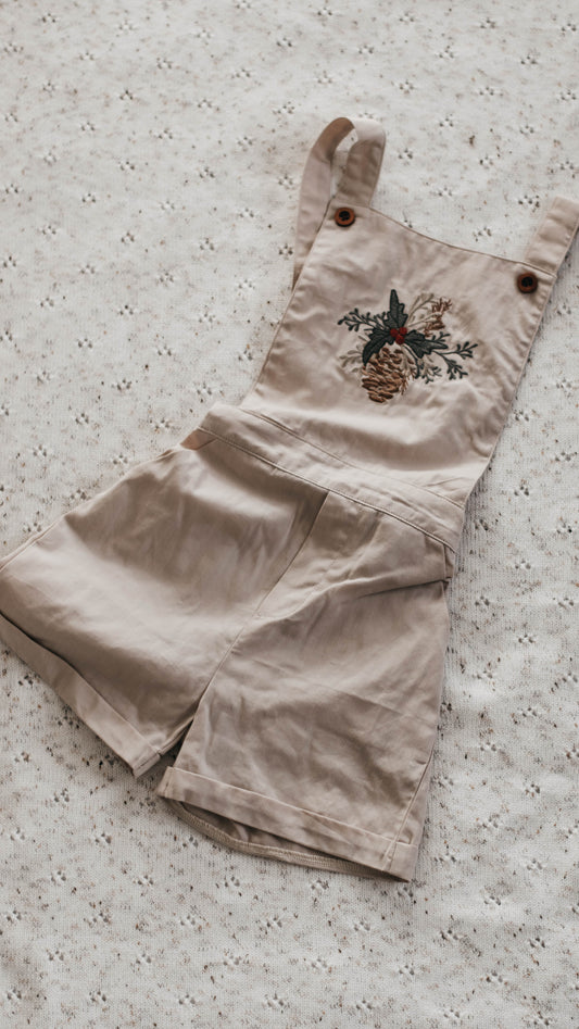 Bencer & Hazelnut - Holly & Mistletoe Overalls