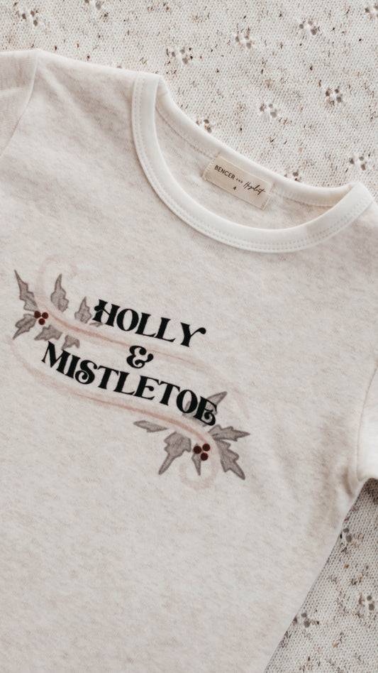 Bencer & Hazelnut - Holly & Mistletoe Bodysuit/Tee