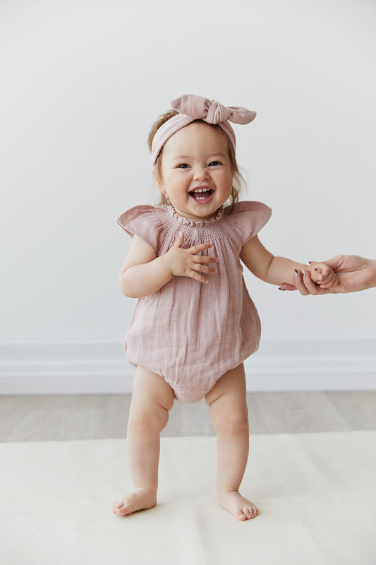 Jamie Kay - Tamara Muslin Playsuit - Mauve Shadow