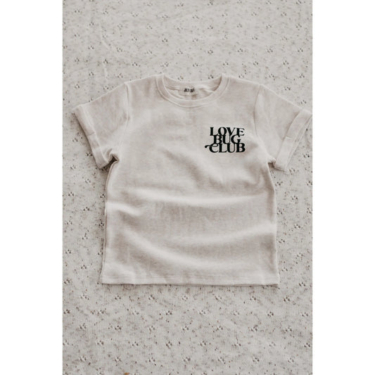 Bencer & Hazelnut - Love Bug Club Scripted Bodysuit/Tee - Oatmeal