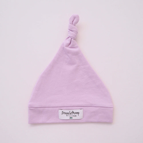 Lilac Knotted Baby Beanie