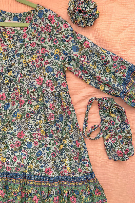 Zaniboda - Daisy Days Kids Mini Dress Set in Bloom