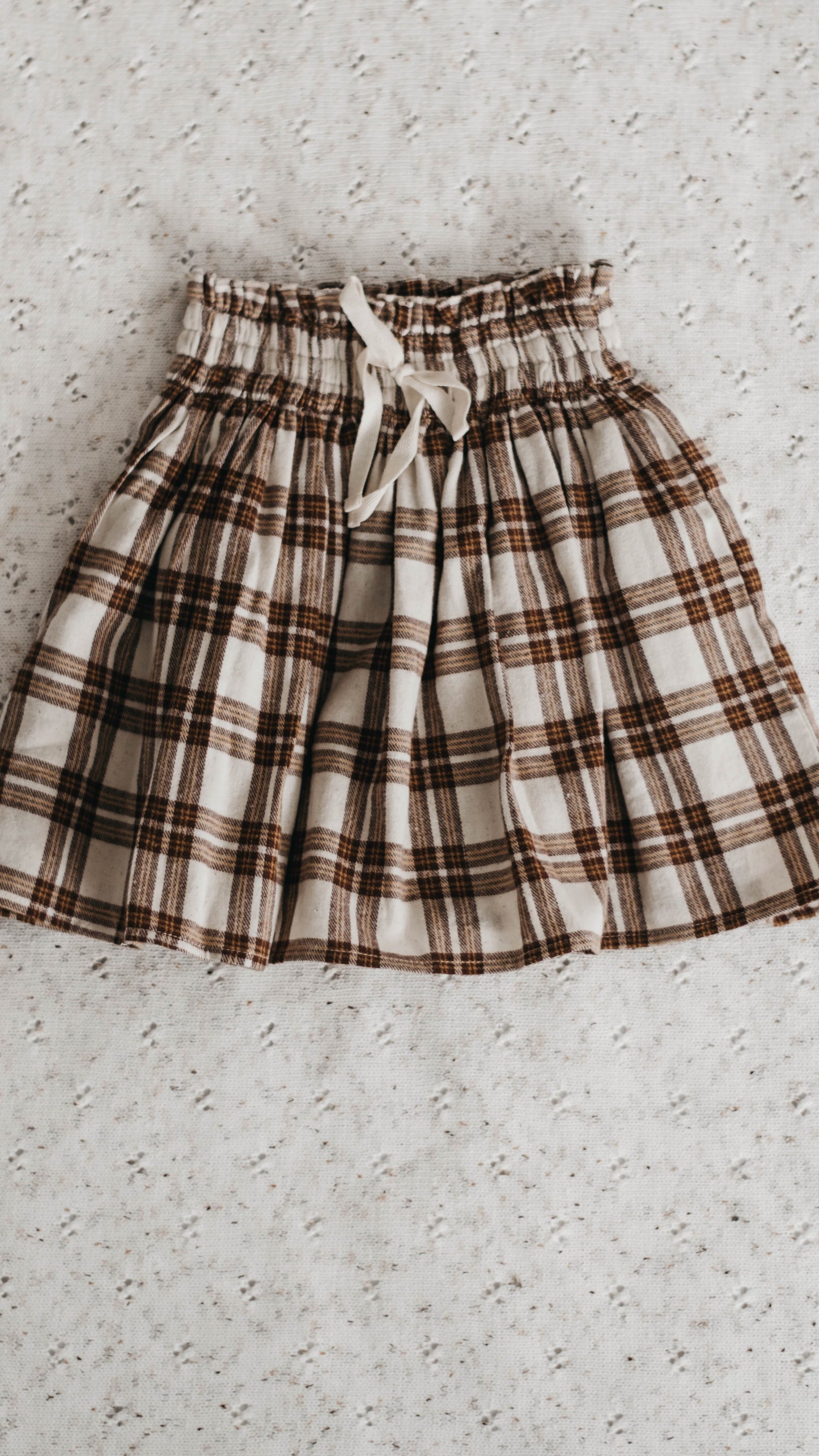 Bencer & Hazelnut - Daddy's Little Love Plaid Skirt