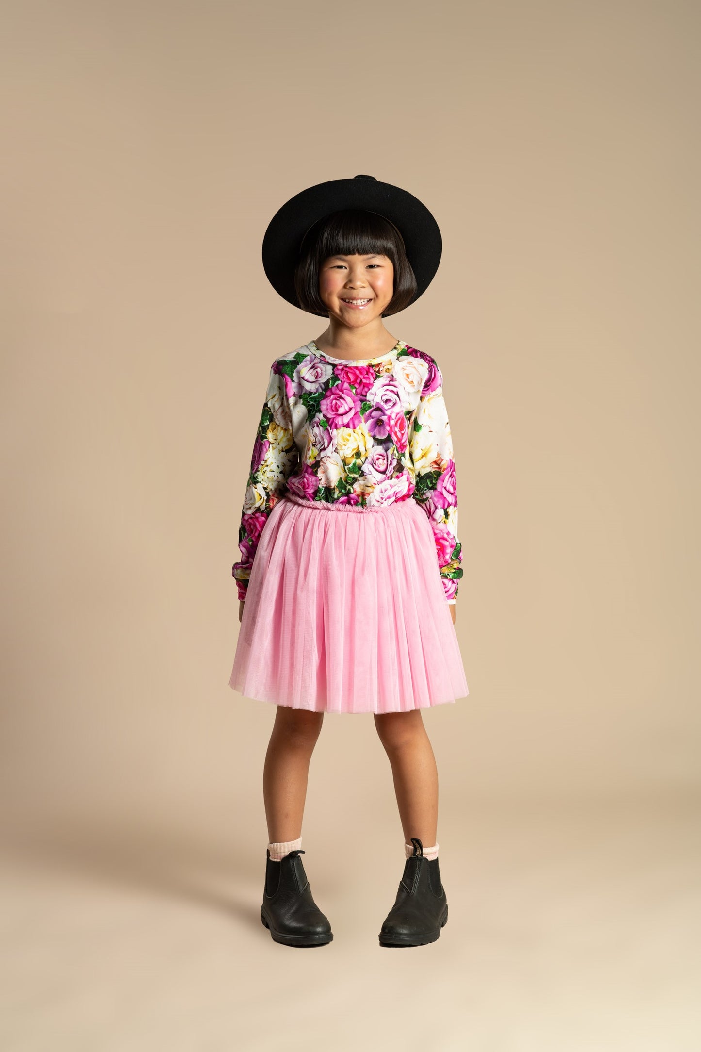 Rock Your Baby - Flower Wall Circus Dress - Long Sleeve