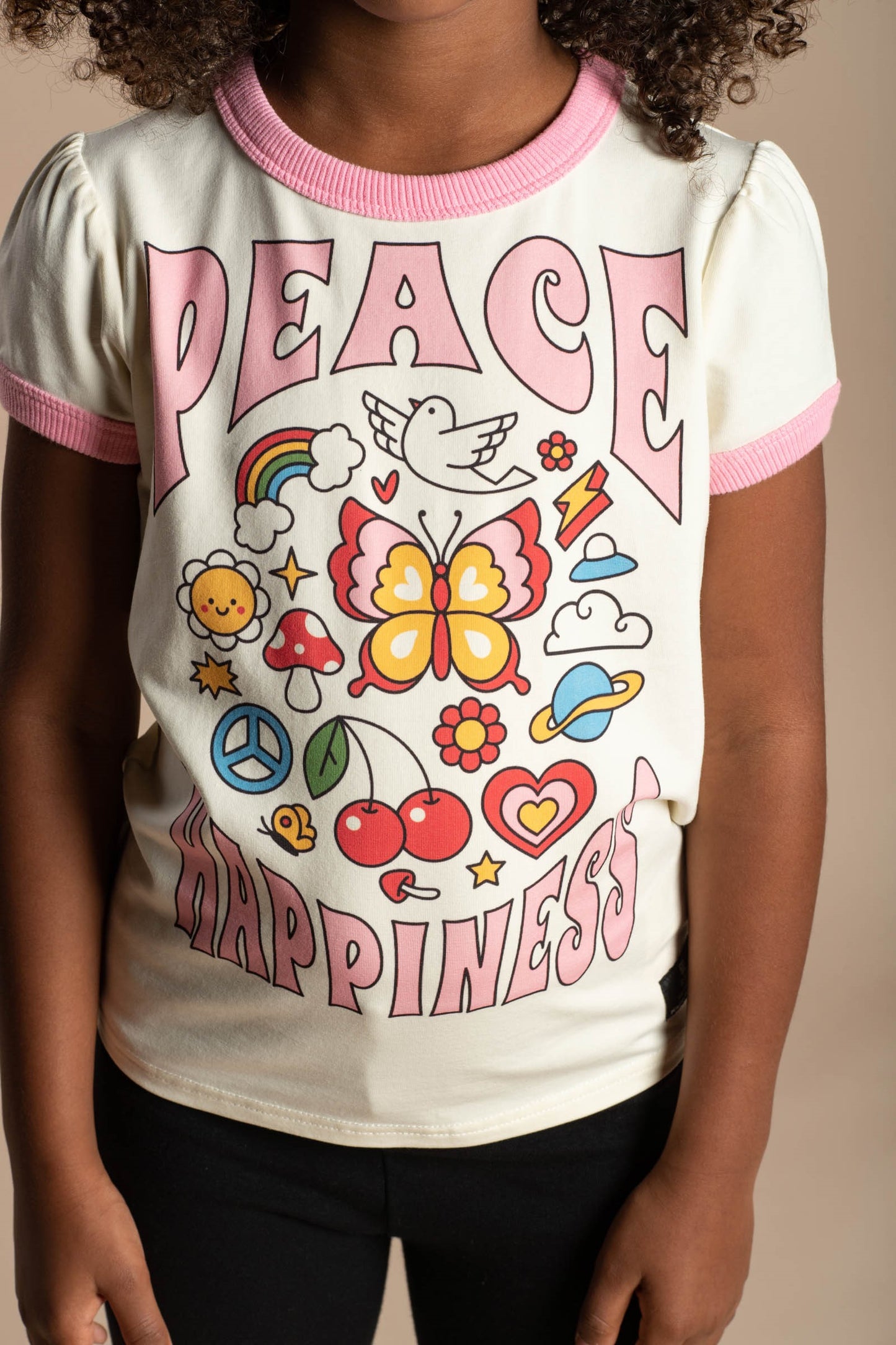 Rock Your Baby - Peace Happiness T-Shirt