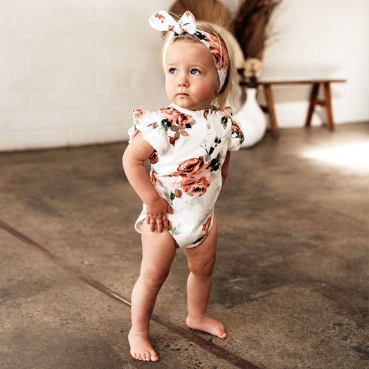 Snuggle Hunny Kids - Rosebud Short Sleeve Bodysuit