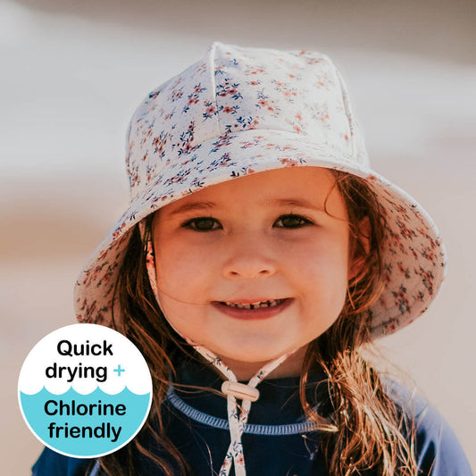 Bedhead Hats - Ponytail Swim Bucket Beach Hat - Floral
