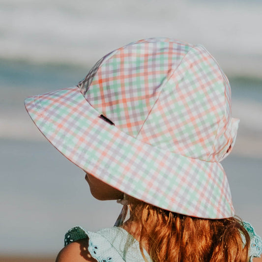 Bedhead Hats - Ponytail Swim Bucket Beach Hat - Gingham