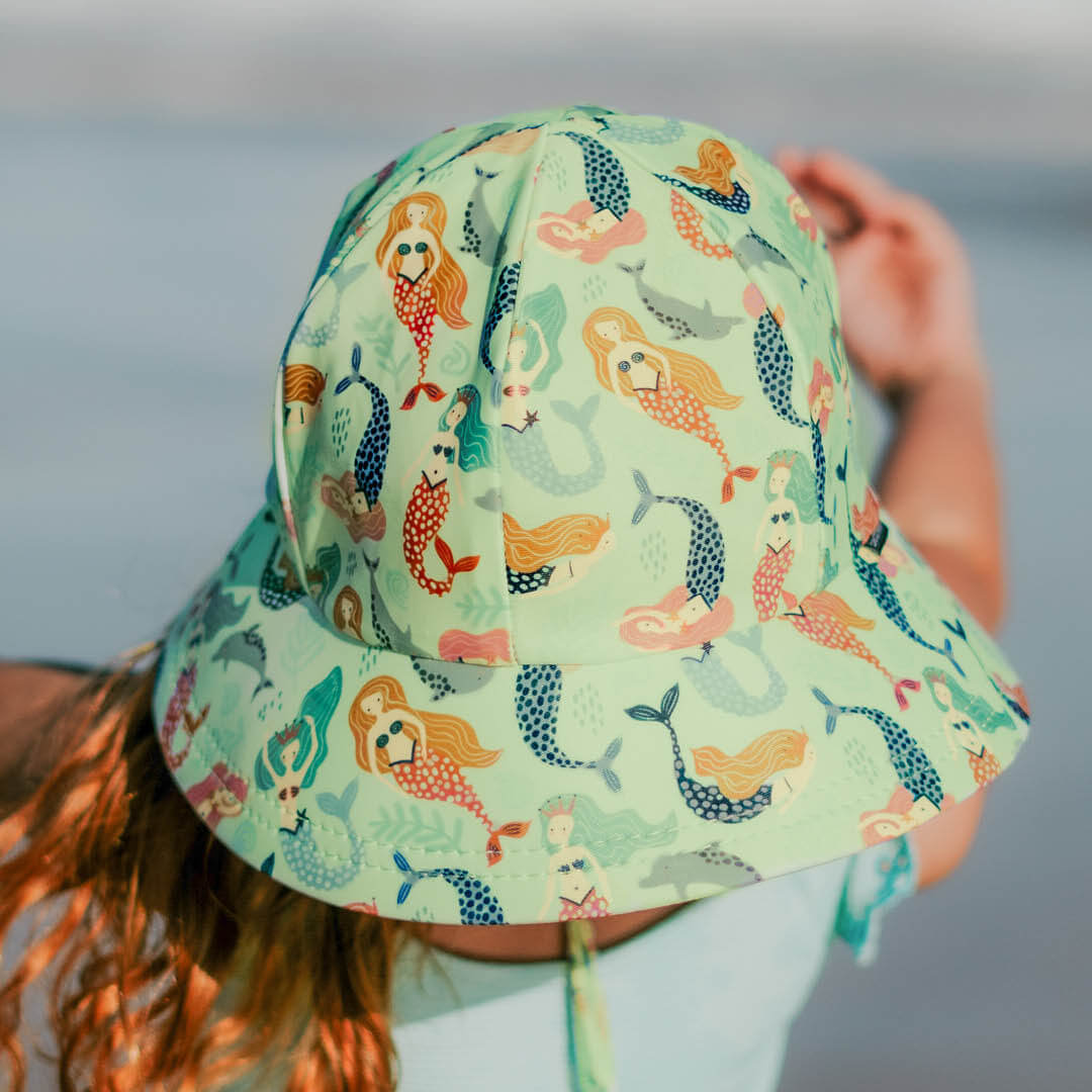 Bedhead Hats - Ponytail Swim Bucket Beach Hat - Mermaid
