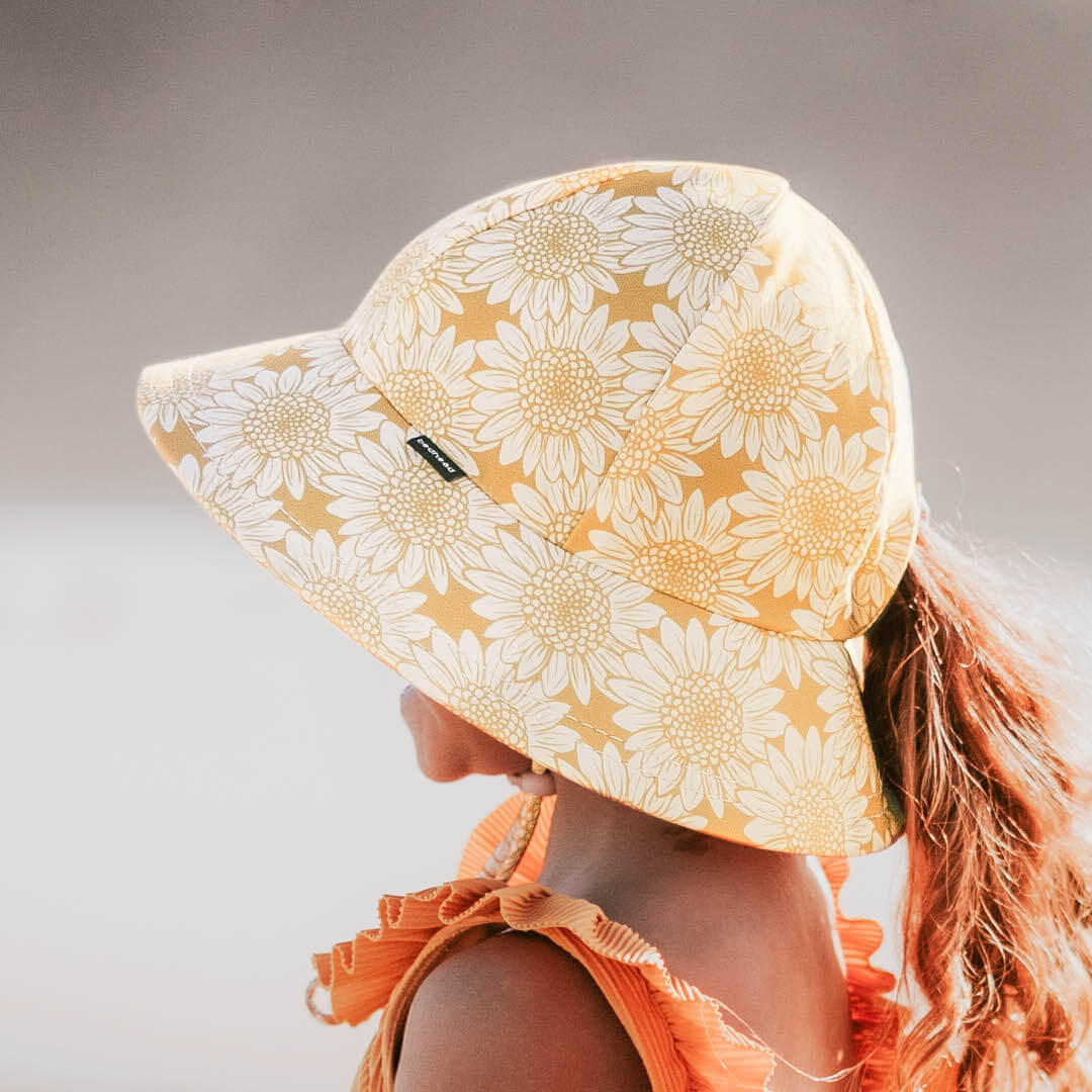 Bedhead Hats - Ponytail Swim Bucket Beach Hat - Sunflower