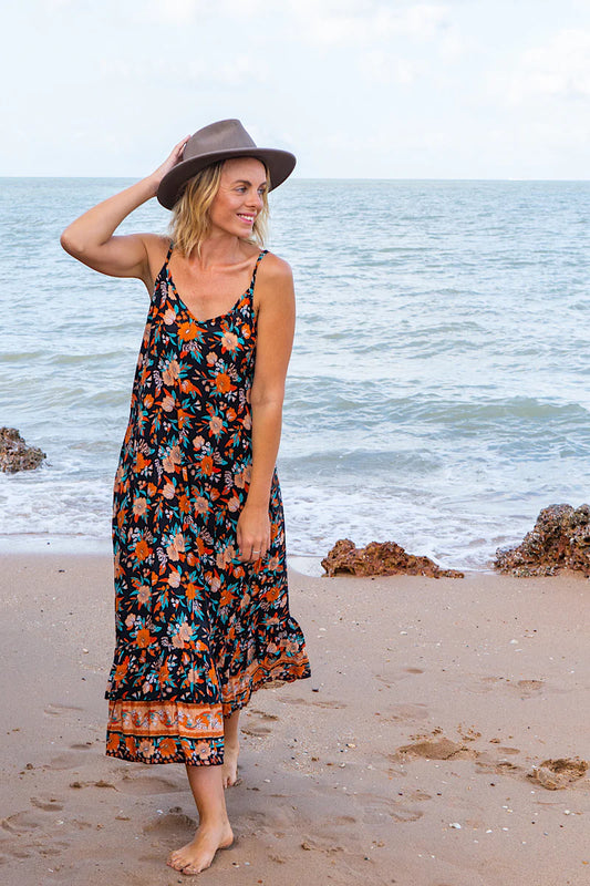 Zaniboda - Strappy Dress - Wild Fire