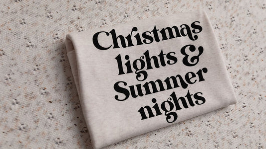 Bencer & Hazelnut - Christmas Lights Summer Nights - Tee/Bodysuit