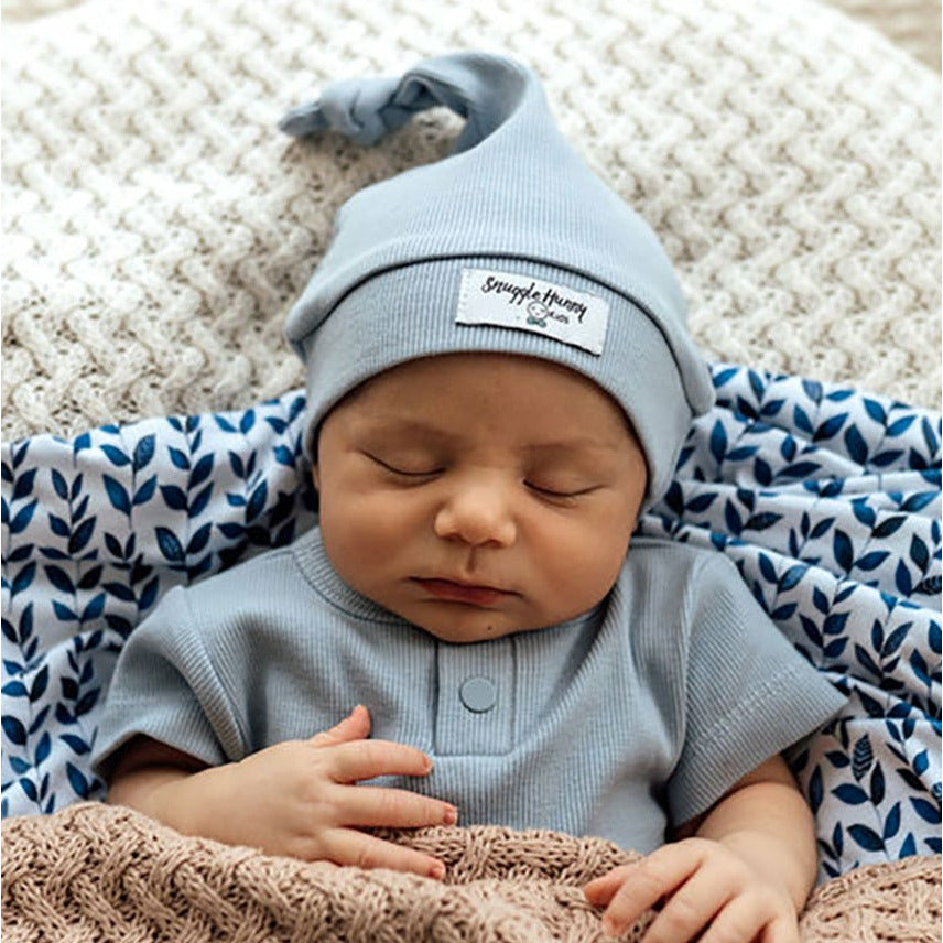 Zen Ribbed Knotted Baby Beanie