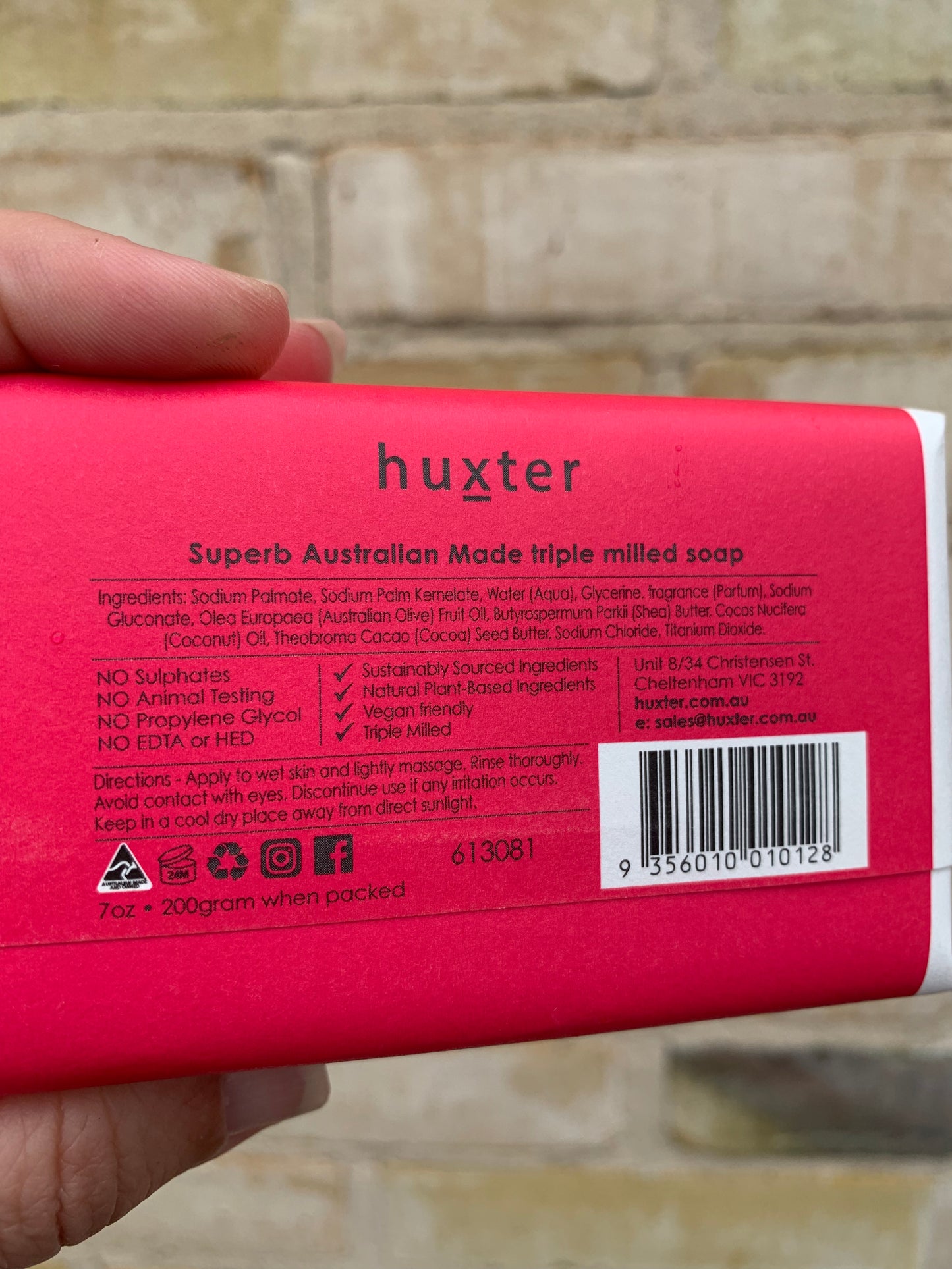 Huxter - Thank you for being a great teacher soap - Wild Rose & Neroli