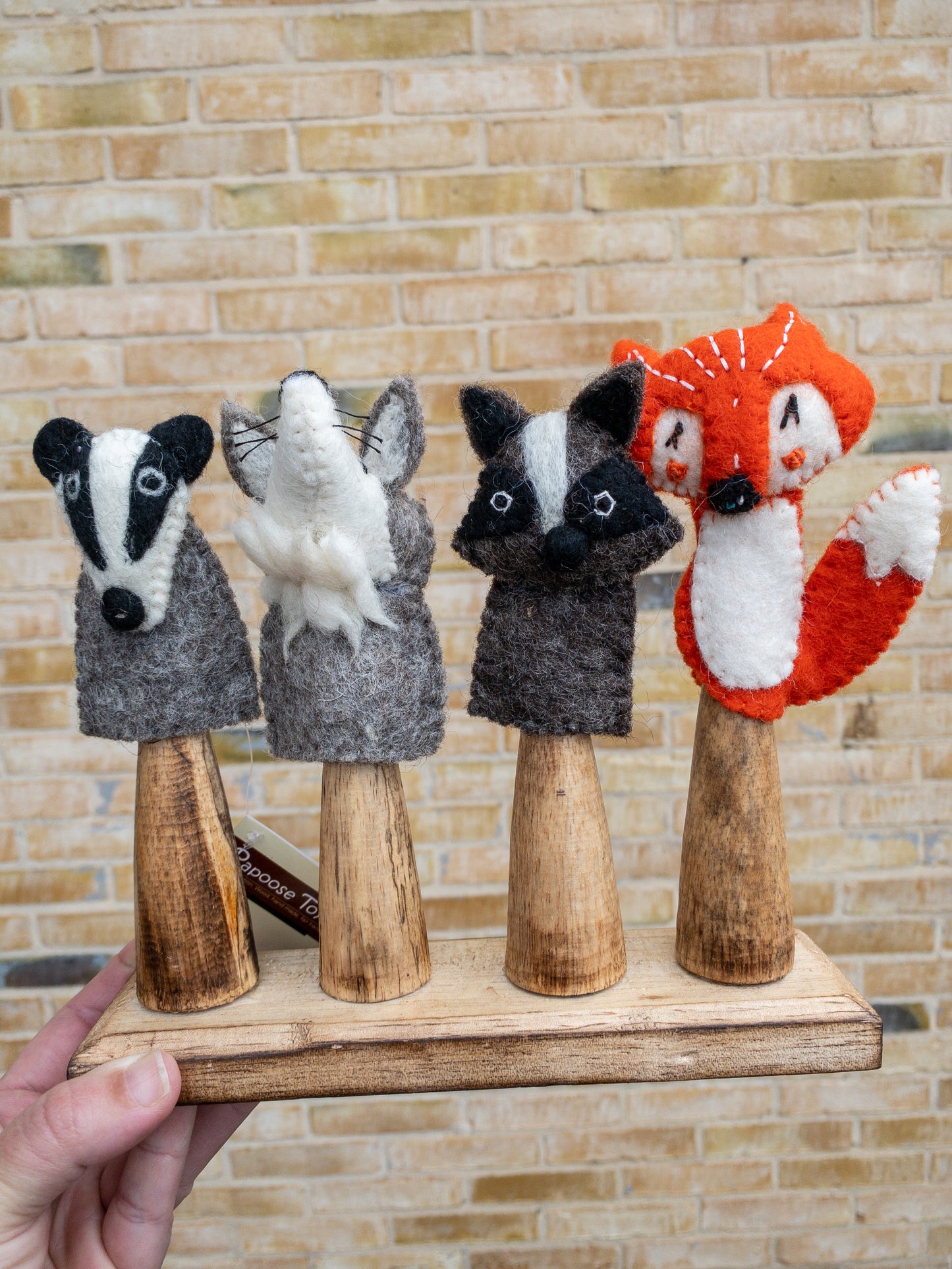Papoose Toys - Woodland Finger Puppets - 4 Piece