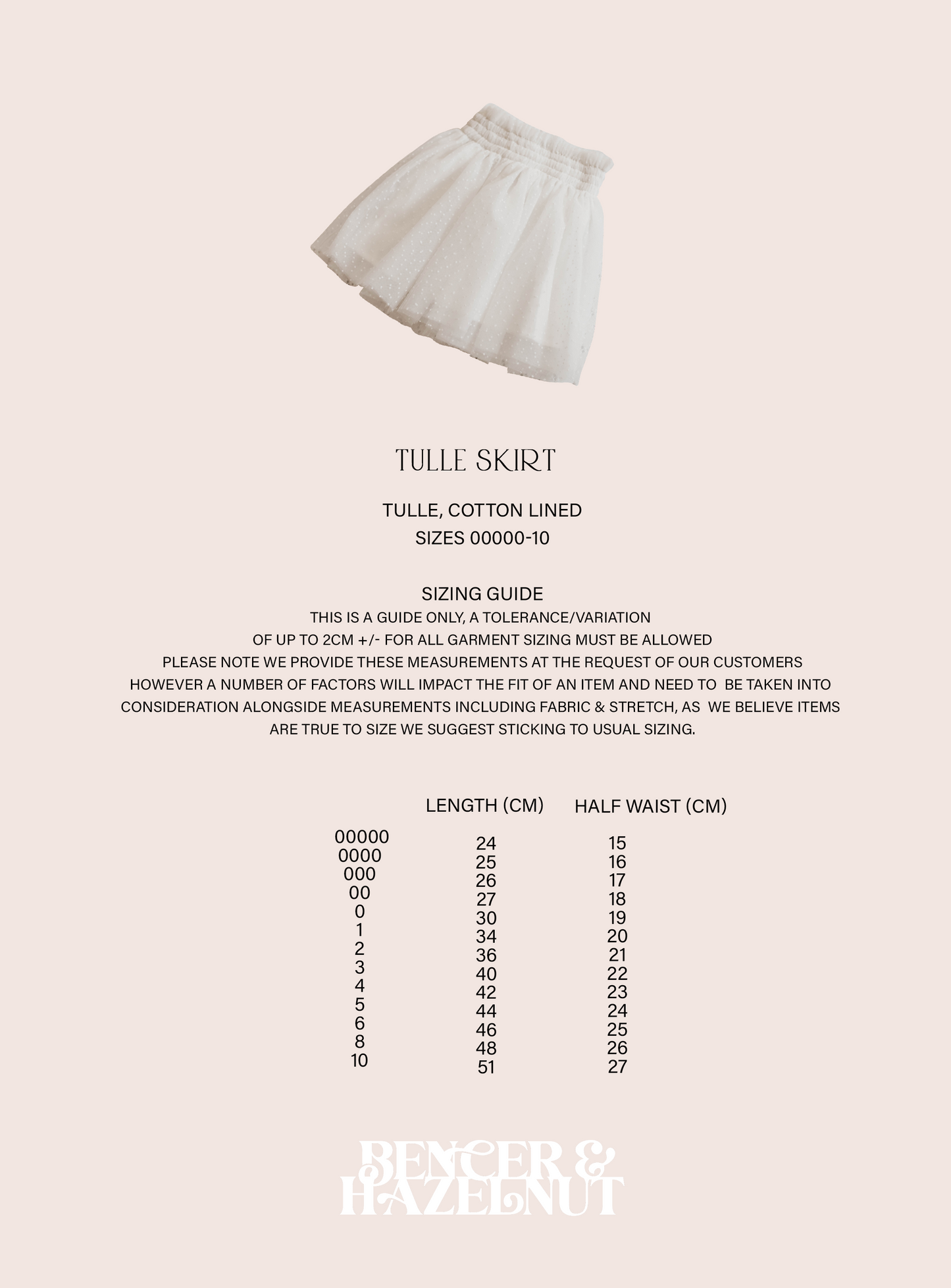 Bencer & Hazelnut - Tulle Skirt